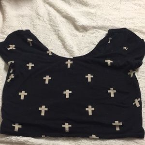 cross crop top